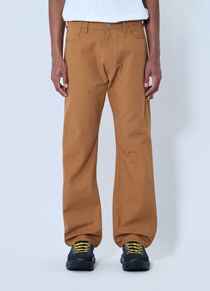 LN-CC® - Junya Watanabe: Straight-Leg Tailored Trousers - Brown Junya Watanabe Straight-Leg Tailored Trousers Brown jwn0164002