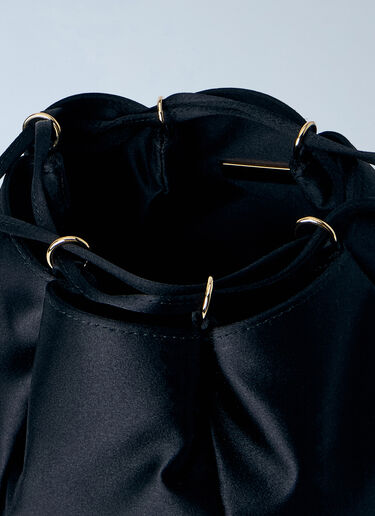 Prada 缎面迷你水桶包 黑色 pra0264016
