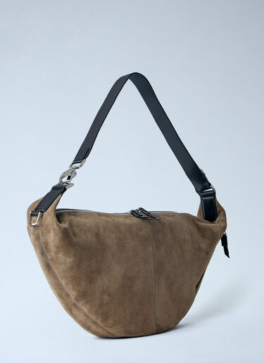 LN-CC® - Lemaire: Quiver Clip Suede Shoulder Bag - Beige Lemaire Quiver Clip Suede Shoulder Bag Beige lem0264036