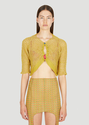 LOUISE LYNGH BJERREGAARD Open Cardigan Yellow llb0250005