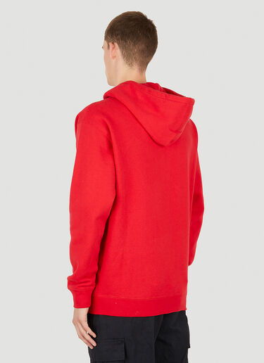 LN-CC® - Saintwoods: Logo Embroidery Hooded Sweatshirt - Red Saintwoods Logo Embroidery Hooded Sweatshirt Red swo0149008