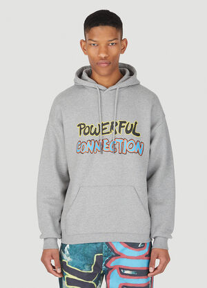 DRx x STEFAN MEIER x LN-CC Powerful Connection Hooded Sweatshirt Grey drs0350005