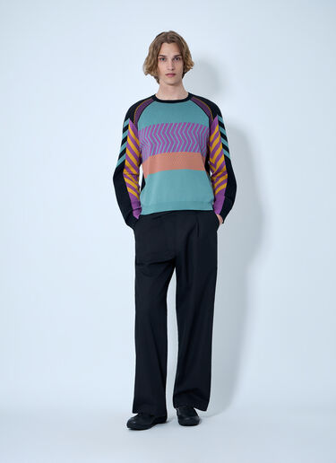 LN-CC® - Kiko Kostadinov: Gizi Panelled Jumper - Multicolor Kiko Kostadinov Gizi Panelled Jumper Multicolor kko0164009