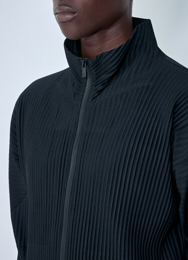 Homme Plissé Issey Miyake 플리츠 지퍼업 재킷 블랙 hmp0164008