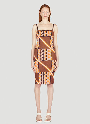 LN-CC® - Ahluwalia: Tafii Dress - Orange Ahluwalia Tafii Dress Orange ahl0252004