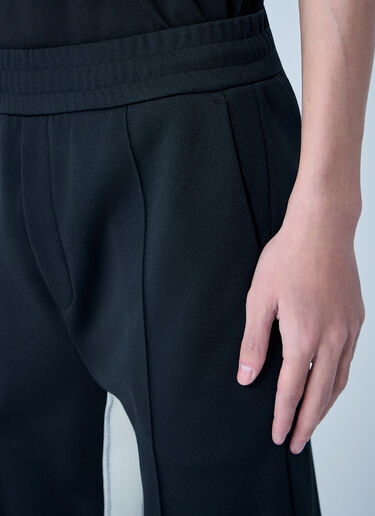Moncler Elasticated Waist Straight Trousers Black mon0164036