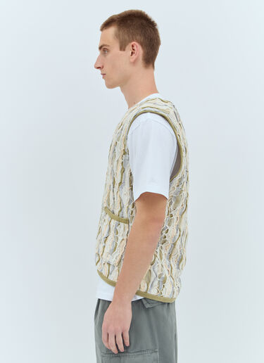 LN-CC® - thisisneverthat®: 3D Cable Vest - Green thisisneverthat® 3D Cable Vest Green tsn0156011