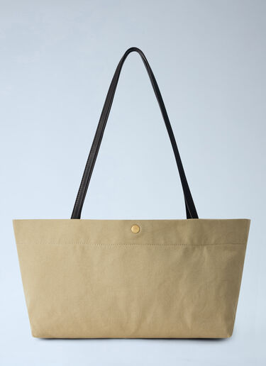 The Row Idaho Canvas Shoulder Bag Brown row0265026