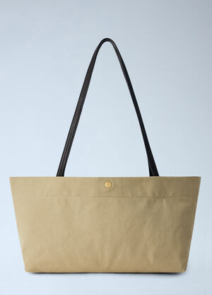 LN-CC® - The Row: Idaho Canvas Shoulder Bag - Brown The Row Idaho Canvas Shoulder Bag Brown row0265026
