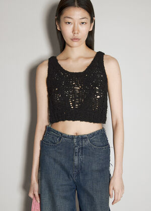LN-CC® - Guess USA: Crochet Top - Black Guess USA Crochet Top Black gue0231015