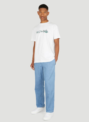 LN-CC® - Soulland: Tilting Logo T-Shirt - White Soulland Tilting Logo T-Shirt White sld0149006
