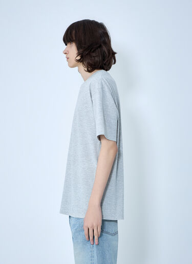 LN-CC® - Saint Laurent: Cassandre Oversize T-Shirt - Grey Saint Laurent Cassandre Oversize T-Shirt Grey sla0162009