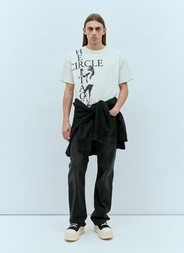 LN-CC® - HYSTERIC GLAMOUR x CIRCLE HERITAGE: Pin Up Girl T-Shirt - White HYSTERIC GLAMOUR x CIRCLE HERITAGE Pin Up Girl T-Shirt White hgc0155003