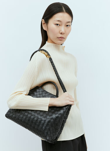 LN-CC® - Bottega Veneta: Medium Andiamo Handbag - Black Bottega Veneta Medium Andiamo Handbag Black bov0255096