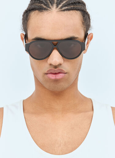 LN-CC® - Bottega Veneta: Soft Aviator Sunglasses - Black Bottega Veneta Soft Aviator Sunglasses Black bos0358001