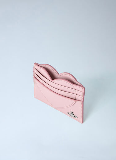 LN-CC® - Vivienne Westwood: Heart-Detail Leather Card Holder - Pink Vivienne Westwood Heart-Detail Leather Card Holder Pink vvw0263028