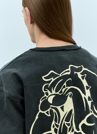 LN-CC® - HYSTERIC GLAMOUR x CIRCLE HERITAGE: Bulldog Short-Sleeve T-Shirt - Black HYSTERIC GLAMOUR x CIRCLE HERITAGE Bulldog Short-Sleeve T-Shirt Black hgc0155004