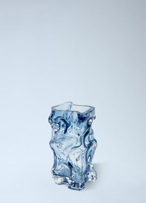 POLSPOTTEN Textured Glass Vase Blue wps0692207
