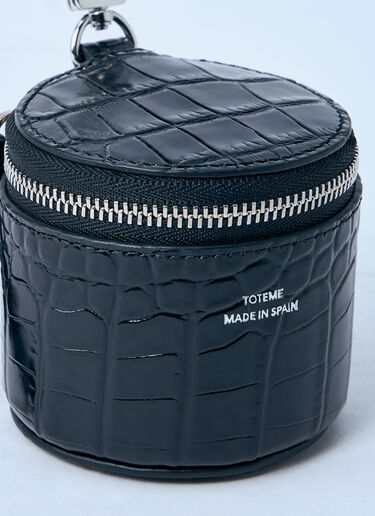 LN-CC® - TOTEME: Croc-Embossed Jewelry Box - Black TOTEME Croc-Embossed Jewelry Box Black tot0261032