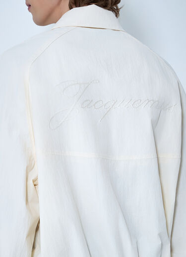 Jacquemus Zip-Front Jacket White jac0164015