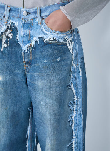LN-CC® - Acne Studios: Trompe-L'Oeil Jeans - Blue Acne Studios Trompe-L'Oeil Jeans Blue acn0364045