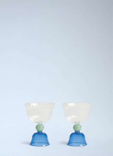 &k Amsterdam Set Of Two Tulip Glasses Multicolour wps0692391
