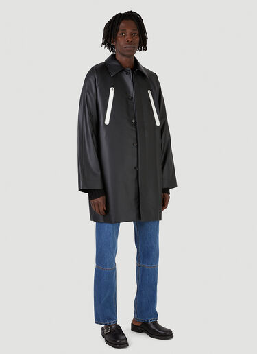 LN-CC® - Wynn Hamlyn: Raglan Zipped Coat - Black Wynn Hamlyn Raglan Zipped Coat Black wyh0146002