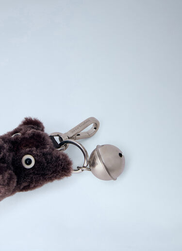 LN-CC® - Acne Studios: Teddy Bear Keychain - Brown Acne Studios Teddy Bear Keychain Brown acn0163005