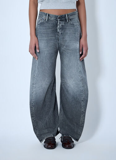 LN-CC® - Acne Studios: Wide-Leg Denim Trousers - Grey Acne Studios Wide-Leg Denim Trousers Grey acn0264020