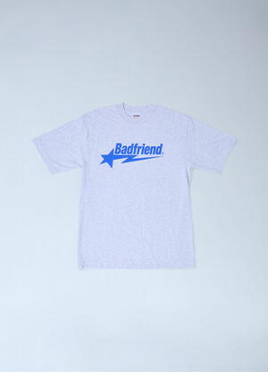 Badfriend Star Motif T-Shirt Grey bad0162007