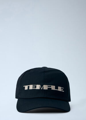 LN-CC® - Rick Owens DRKSHDW: Embroidered Logo Cap - Black Rick Owens DRKSHDW Embroidered Logo Cap Black drk0164042