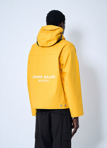 LN-CC® - Stone Island: Short Marina Parka Jacket - Yellow Stone Island Short Marina Parka Jacket Yellow sto0160026