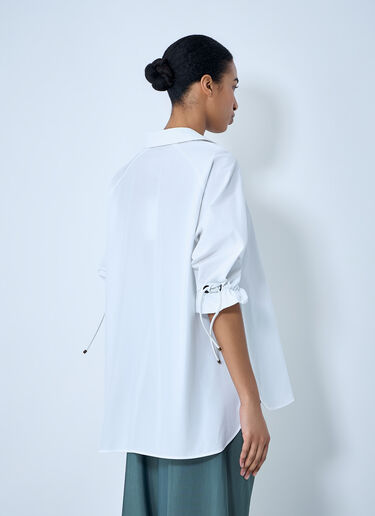 LN-CC® - Max Mara: Relaxed Poplin Tunic - White Max Mara Relaxed Poplin Tunic White max0264010