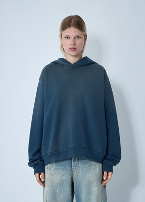 LN-CC® - Acne Studios: Hooded Logo Motif Sweatshirt - Navy Acne Studios Hooded Logo Motif Sweatshirt Navy acn0361005
