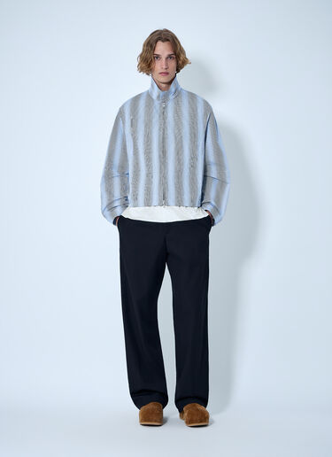 Dries Van Noten 条纹拉链夹克 蓝色 dvn0163002