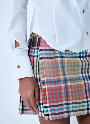 LN-CC® - Vivienne Westwood: Asymmetrical Button-Detail Shirt - White Vivienne Westwood Asymmetrical Button-Detail Shirt White vvw0263003