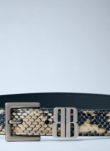 LN-CC® - Balenciaga: Bb Editor Belt - Beige Balenciaga Bb Editor Belt Beige bal0263050