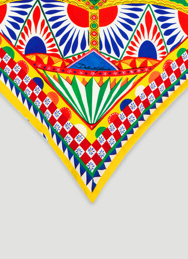 Dolce & Gabbana Casa Canvas Cushion medium Multicoloured wps0690033