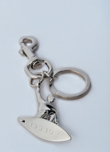LN-CC® - Gucci: Engraved Surfer Keyring Charm - Silver Gucci Engraved Surfer Keyring Charm Silver guc0160017