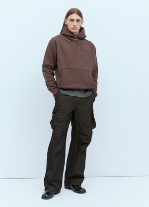 ICE & TECHNO Ice'N Logo Print Hooded Sweatshirt Brown int0154004
