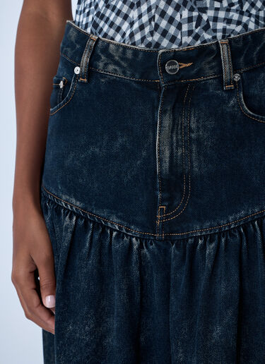 LN-CC® - GANNI: Denim Maxi Skirt - Black GANNI Denim Maxi Skirt Black gan0261009