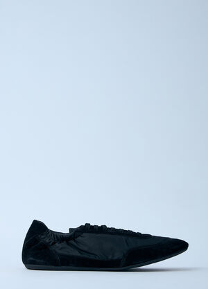 Prada Collapse Re-Nylon And Suede Sneakers Black pra0161012