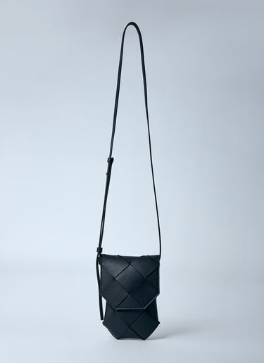 LN-CC® - Bottega Veneta: Diego Crossbody Phone Pouch - Black Bottega Veneta Diego Crossbody Phone Pouch Black bov0159021
