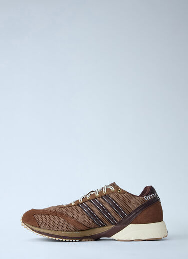 LN-CC® - adidas by Wales Bonner: Adizero Adios Mesh Sneakers - Brown adidas by Wales Bonner Adizero Adios Mesh Sneakers Brown awb0163016