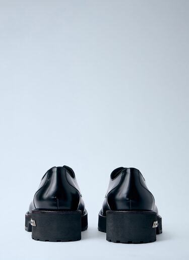 LN-CC® - Balenciaga: Venom Derby Shoes - Black Balenciaga Venom Derby Shoes Black bal0163015