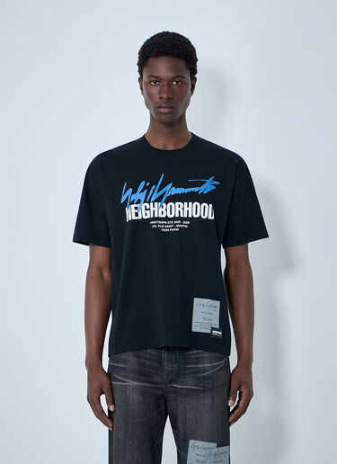 LN-CC® - Yohji Yamamoto: x Neighborhood Cotton T-Shirt - Black Yohji Yamamoto x Neighborhood Cotton T-Shirt Black yoy0164008