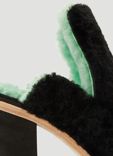 LN-CC® - Eckhaus Latta: Open-Toe Heel Mules - Black Eckhaus Latta Open-Toe Heel Mules Black eck0238002