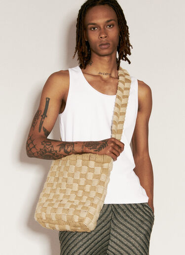 LN-CC® - Isa Boulder: Accountant Crossbody Bag - Beige Isa Boulder Accountant Crossbody Bag Beige isa0156013