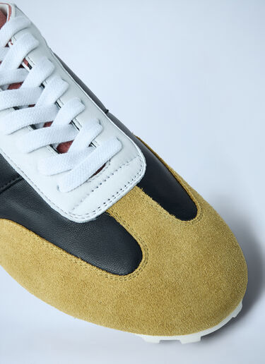 LN-CC® - Marni: Softy Soccer Leather Sneakers - Green Marni Softy Soccer Leather Sneakers Green mni0262008