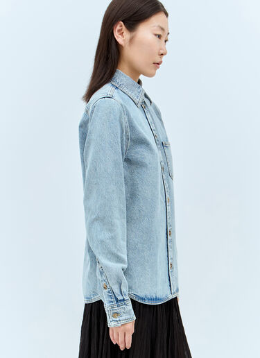 LN-CC® - TOTEME: Petite Denim Shirt - Blue TOTEME Petite Denim Shirt Blue tot0257026